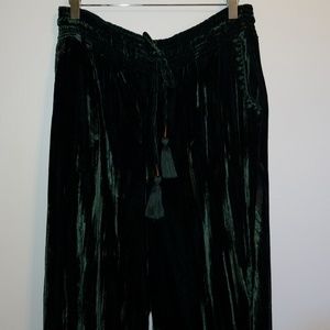 Hei Hei for Anthropologie velvet cropped pants
